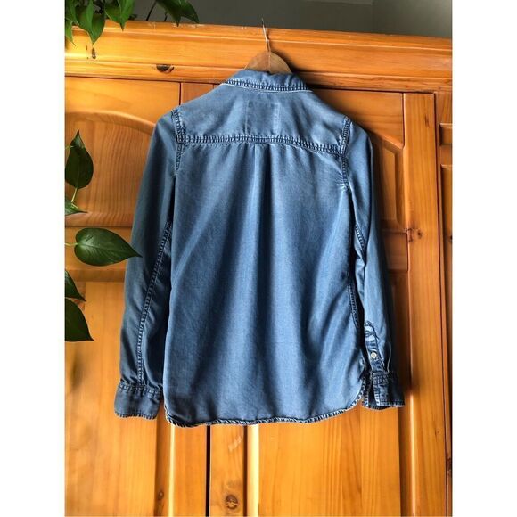 Mossimo Supply CO Denim Botton Down SZ S Made Of Lyocell - Picture 5 of 10